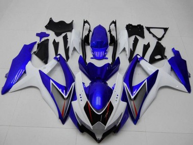 Carenados Moto Suzuki GSXR 600/750 2008-2010 - Blanco Azul Negro Rojo Línea