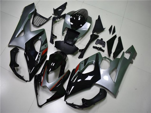 Carenado Moto Suzuki GSXR 1000 2005-2006 - Negro Brillante Plata