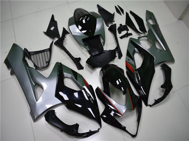 Carenado Moto Suzuki GSXR 1000 2005-2006 - Negro Brillante Plata