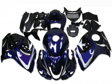 Carenados Moto Suzuki GSXR 1300 Hayabusa 2008-2020 - Negro Brillante Azul Blanco