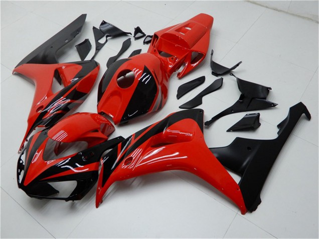 Kits Carenados Moto Honda CBR1000RR 2006-2007 - Rojo Negro Brillante