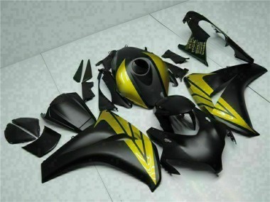 Carenados Moto Honda CBR1000RR 2008-2011 - Negro Mate Oro