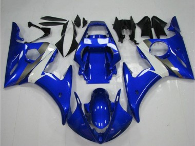 Carenado Moto Yamaha YZF R6 2003-2004 - Azul Blanco
