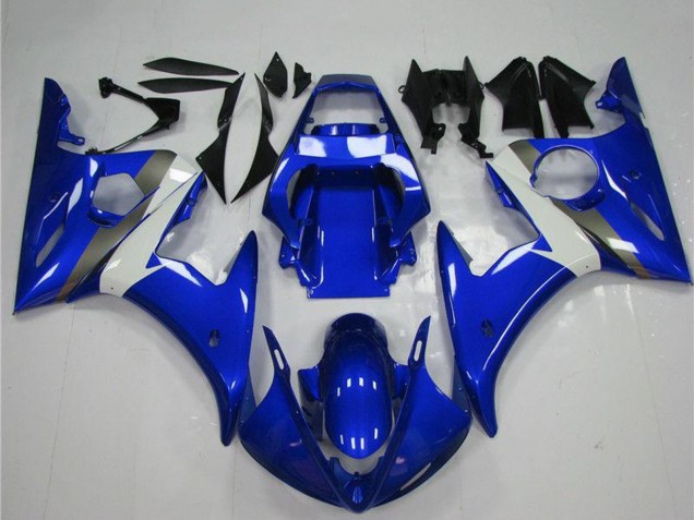Carenado Moto Yamaha YZF R6 2003-2004 - Azul Blanco