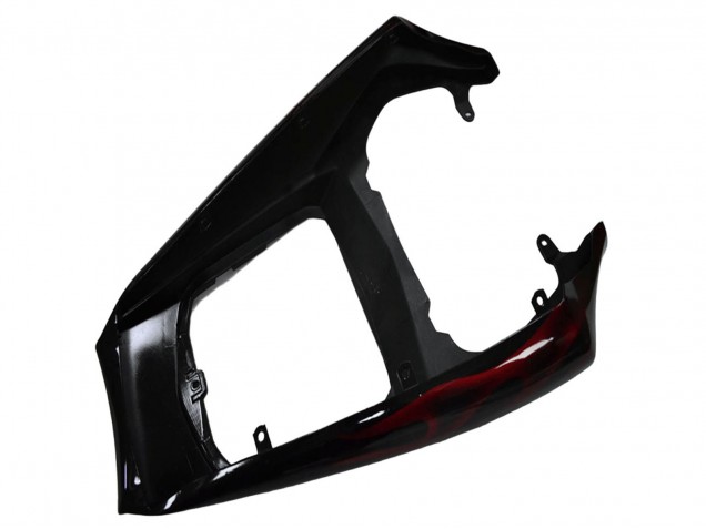 Carenado Moto Yamaha YZF R6 2003-2004 - Negro Brillante Rojo Llama