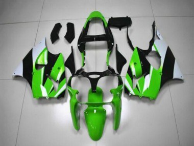 Kits Carenado Moto Kawasaki ZX6R 2000-2002 - Verde Blanco Negro