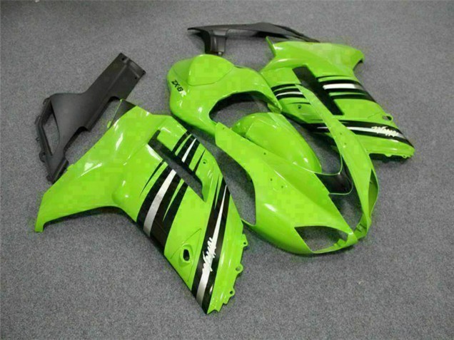 Kits Carenado Moto Kawasaki ZX6R 2007-2008 - Verde Negro