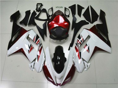 Carenados Moto Kawasaki ZX6R 2007-2008 - Blanco Negro Rojo