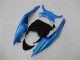 Carenados Moto Kawasaki ZX6R 2009-2012 - Azul Claro Negro Brillante