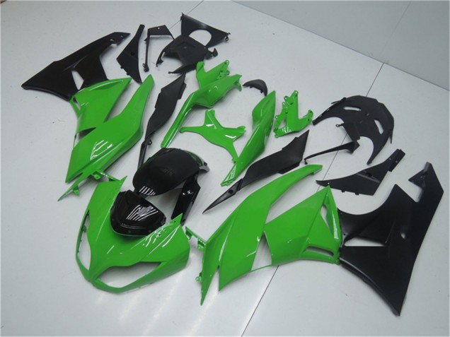 Kits Carenado Moto Kawasaki ZX6R 2009-2012 - Verde Negro Brillante