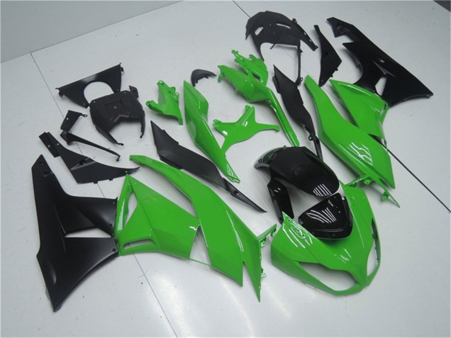 Kits Carenado Moto Kawasaki ZX6R 2009-2012 - Verde Negro Brillante