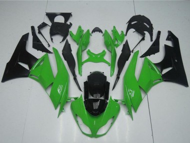 Kits Carenado Moto Kawasaki ZX6R 2009-2012 - Verde Negro Brillante