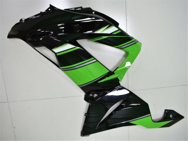 Carenado Moto Kawasaki ZX6R 2013-2018 - Verde Negro Brillante