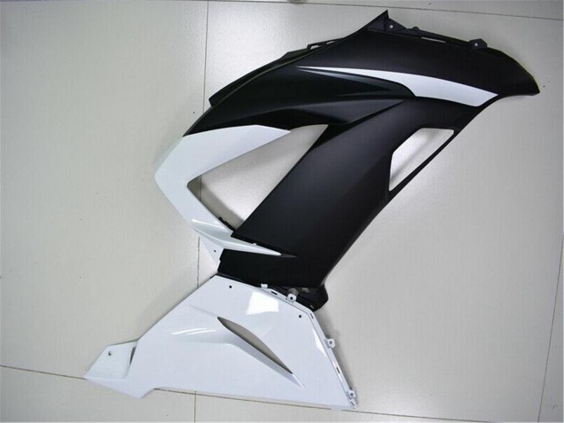 Carenados ABS Kawasaki ZX6R 2013-2018 - Blanco Negro Mate