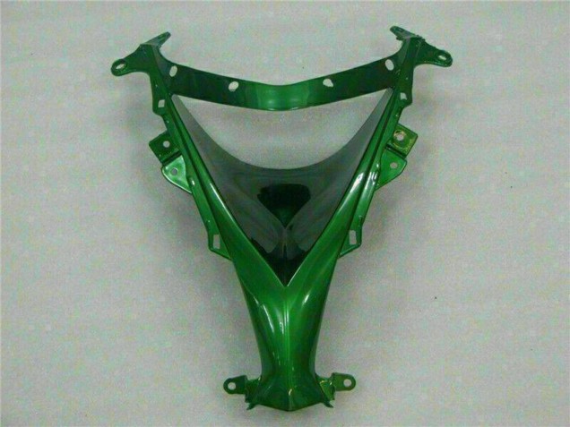Carenados Moto Kawasaki ZX10R 2008-2010 - Negro Brillante Verde Llama