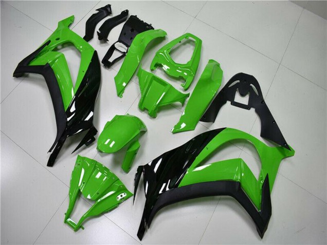Carenado Moto Kawasaki ZX10R 2011-2015 - Verde Negro Brillante