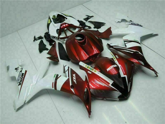 Carenados Moto Yamaha YZF R1 2004-2006 - Blanco Rojo Amarillo Motul 46