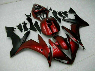 Carenados Moto Yamaha YZF R1 2004-2006 - Rojo Granate Negro Mate
