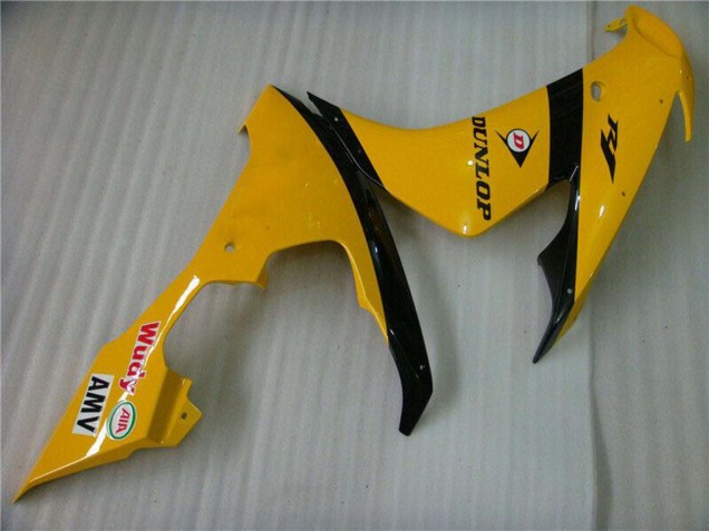 Carenados Moto Yamaha YZF R1 2004-2006 - Amarillo Negro Brillante Dunlop 50