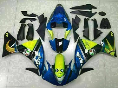 Carenados Moto Yamaha YZF R1 2009-2011 - Azul Amarillo Tiburón