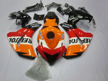 Carenado Moto Honda CBR1000RR 2008-2011 - Naranja Blanco Rojo Negro Brillante Repsol