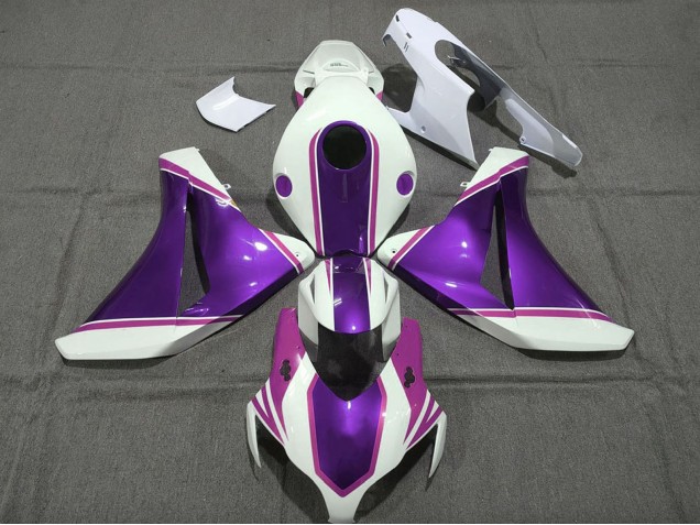 Carenados Moto Honda CBR1000RR 2008-2011 - Blanco Púrpura Brillante Rosa