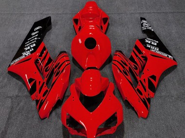 Carenados Moto Honda CBR1000RR 2004-2005 - Rojo Negro Brillante Llama