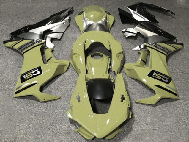 Carenados Moto Honda CBR1000RR 2017-2023 - Olive Blanco Plata Negro Brillante DSI