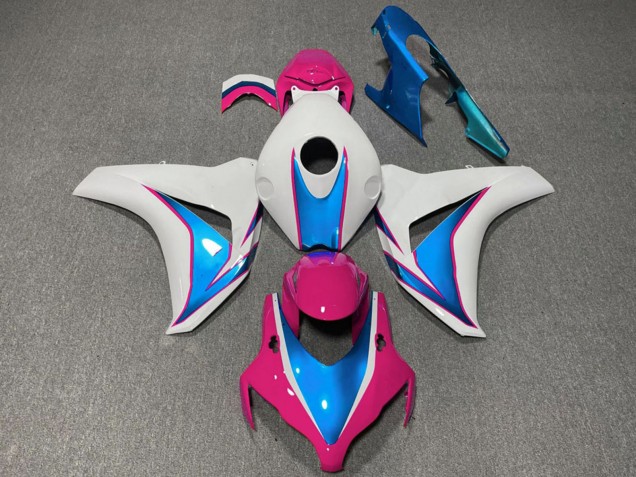Carenados Moto Honda CBR1000RR 2008-2011 - Blanco Azul Rosa