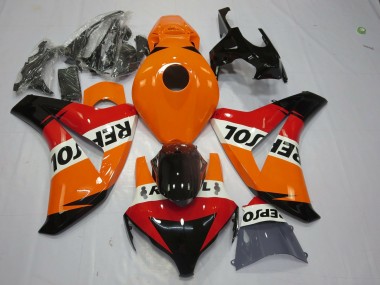 Carenado Moto Honda CBR1000RR 2008-2011 - Naranja Blanco Rojo Negro Brillante Repsol