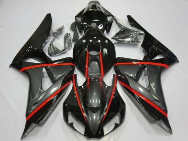 Carenados Moto Honda CBR1000RR 2006-2007 - Negro Brillante Gris Rojo