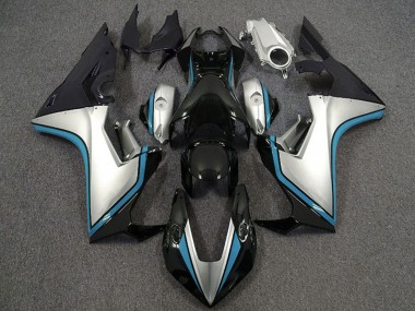 Carenados Moto Honda CBR1000RR 2017-2023 - Plata Azul Claro Negro Brillante