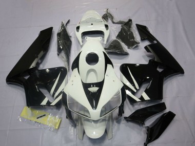 Carenados Moto Honda CBR600RR 2005-2006 - Blanco Negro Brillante
