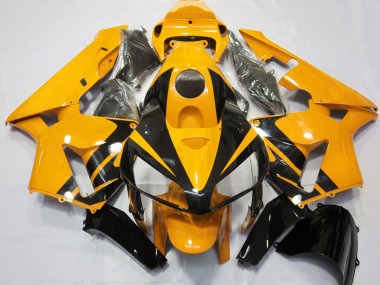 Carenados Moto Honda CBR600RR 2005-2006 - Bright Naranja Negro Brillante Diseño