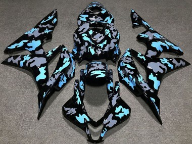 Carenados Moto Honda CBR600RR 2007-2008 - Azul Gris Camouflage
