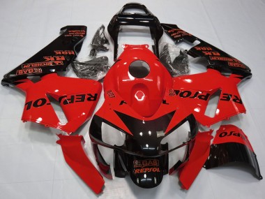 Carenados Moto Honda CBR600RR 2003-2004 - Rojo Negro Brillante Repsol