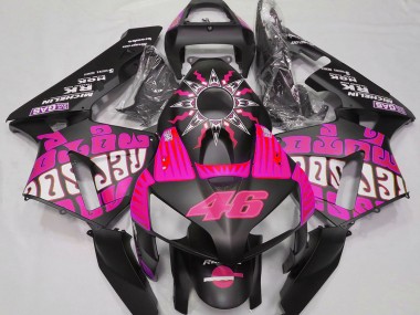 Carenados Moto Honda CBR600RR 2003-2004 - Hot Rosa Negro Brillante Rossi Repsol