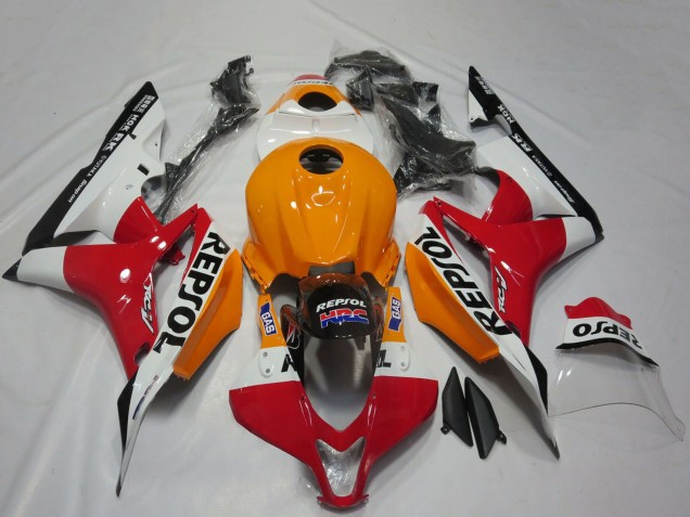 Carenados Moto Honda CBR600RR 2007-2008 - Naranja Blanco Rojo Negro Brillante Repsol