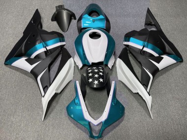 Carenados Moto Honda CBR600RR 2009-2012 - Blanco Azul Negro Mate Estrella