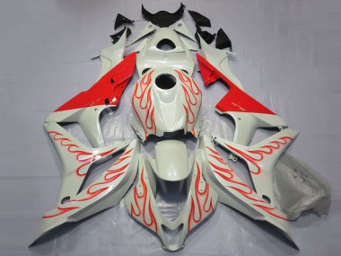 Carenados Moto Honda CBR600RR 2007-2008 - Blanco Rojo Llama