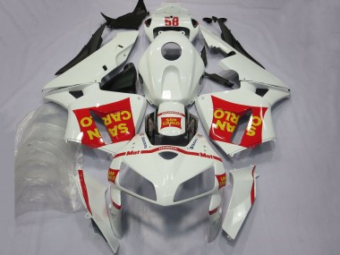Carenados Moto Honda CBR600RR 2005-2006 - Blanco Rojo Amarillo San Carlo 58