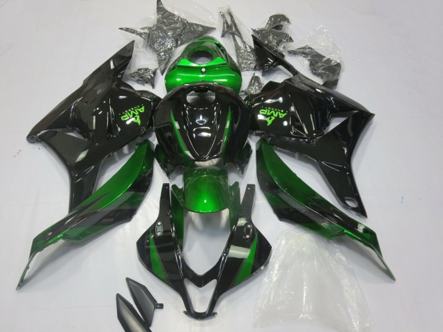 Carenados Moto Honda CBR600RR 2009-2012 - Verde Negro Brillante