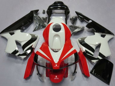 Carenados Moto Honda CBR600RR 2003-2004 - Blanco Rojo Negro Brillante OEM Estilo