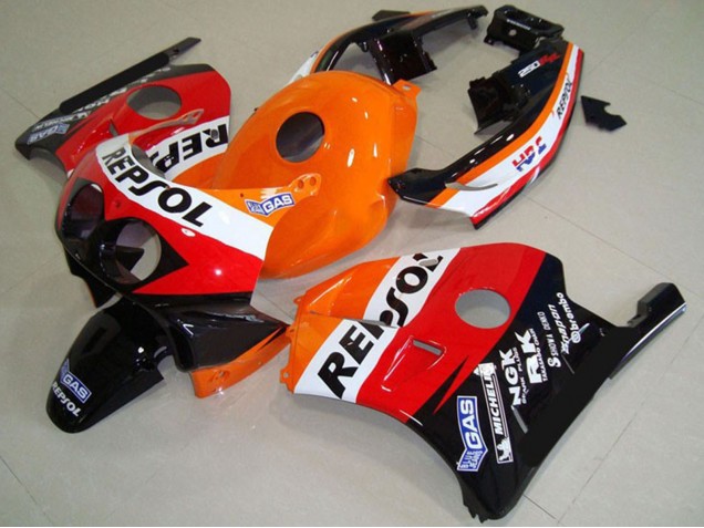 Carenados Moto Honda CBR250RR 1990-1998 - Naranja Blanco Rojo Negro Brillante Clásico Repsol
