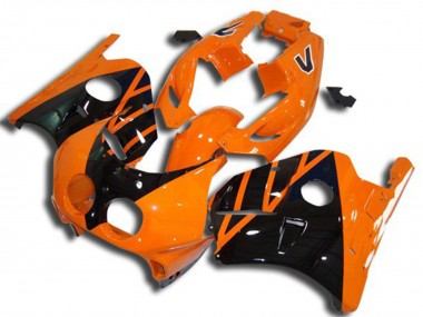 Carenados Moto Honda CBR250RR 1990-1998 - Naranja Negro Brillante
