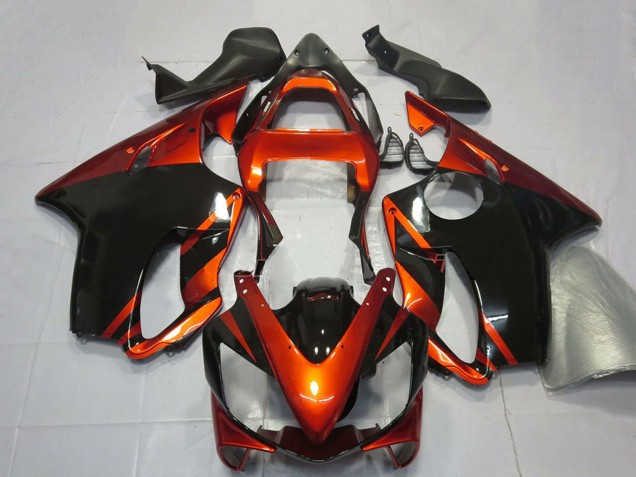Carenados Moto Honda CBR600 F4i 2001-2003 - Naranja Negro Brillante