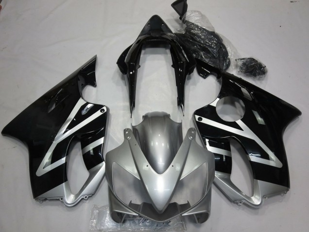 Carenados Moto Honda CBR600 F4i 2004-2007 - Plata Negro Brillante
