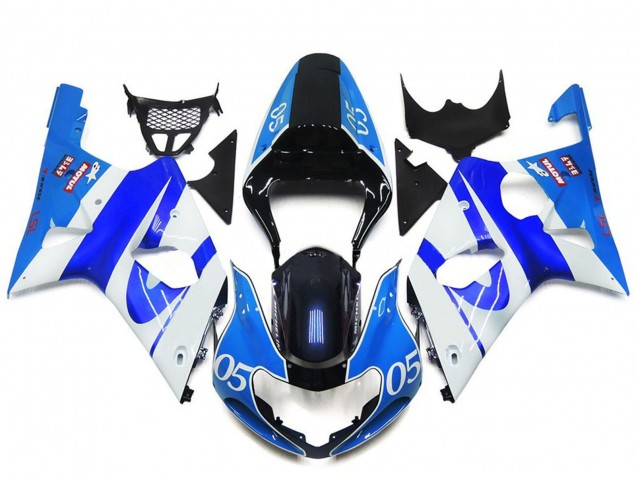 Carenados Moto Suzuki GSXR 1000 2000-2002 - Azul Blanco Negro 05