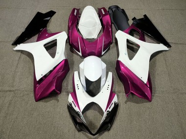 Carenados Moto Suzuki GSXR 1000 2007-2008 - Blanco Rosa Negro