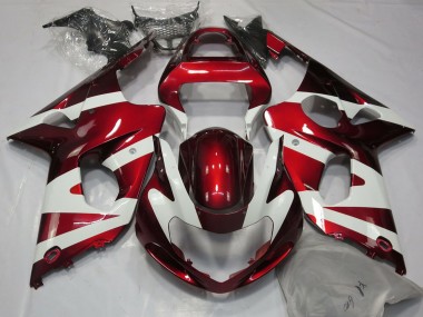 Carenados Moto Suzuki GSXR 1000 2000-2002 - Blanco Rojo